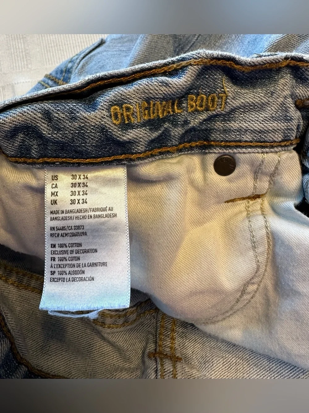American Eagle Original Boot Mens 30x34 Denim Blue Jeans